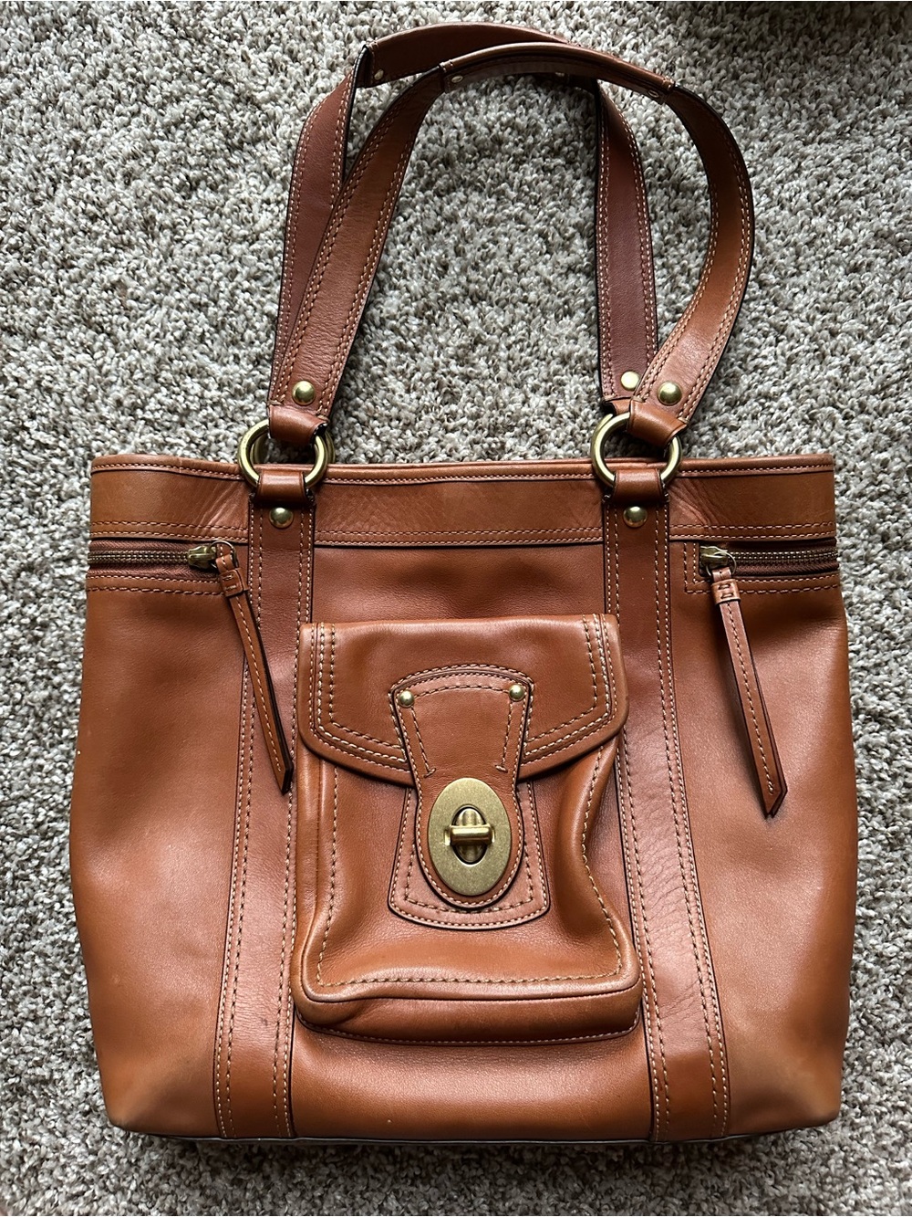 Coach Legacy Classic Leather Tote Handbag